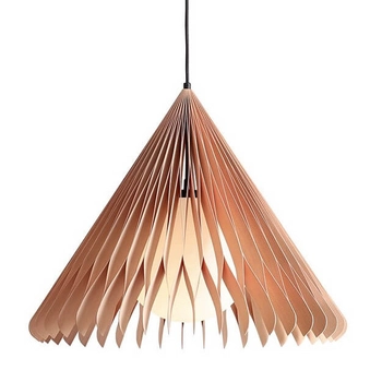 Lampa zwisająca boho SUN 1140G_M Aldex do jadalni drewniana