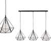 Druciana LAMPA wisząca HIRA 314574 Polux metalowa OPRAWA industrialny zwis czarny