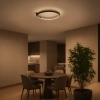 Pierścieniowa sufitowa lampa Luna ML1843 LED 18W 4000K ring czarny