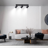Plafon LAMPA sufitowa SNOW LP-731/3W BK Light Prestige metalowa OPRAWA regulowane refektorki tuby czarne