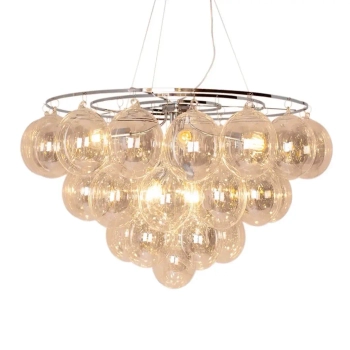 Szklana lampa wisząca Gross Giant 4201310-5503 kulista bursztynowa