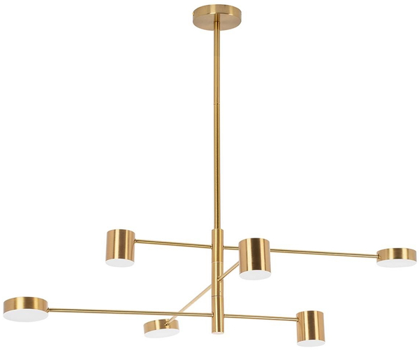 Nowoczesna lampa wisząca Piazetta MSE010100124 złota