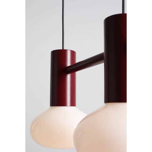 Wisząca lampa nad stół Flo 2 Ruby 7000H27_S czerwona