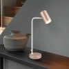 Stolikowa lampa z wtyczką MARLEY 512400165 różowa biała tuba 1xGU10