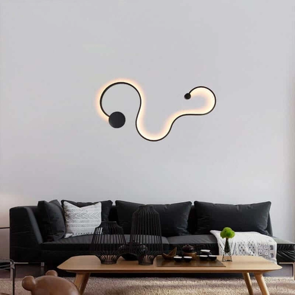 Nowoczesny kinkiet ścienny Linea ABR-MKL40W Abruzzo LED 40W 3000K czarny