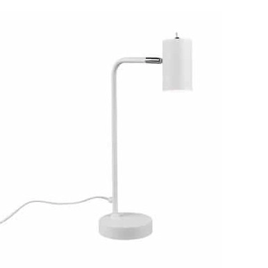 Biurkowa LAMPKA stojąca VANTOS DL131512400 Trio metalowa LAMPA stołowa regulowana biała