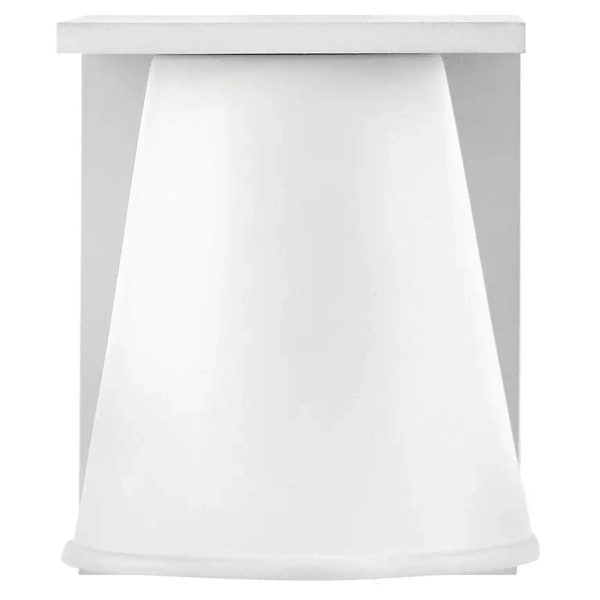 Minimalistyczna lampa na ścianę Hans HK-HANS-S-WHT stożek IP44 biała