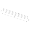 Lampa szynowa magnetyczna 1-fazowa Line 10650 Nowodvorski LED 15W 4000K liniowa