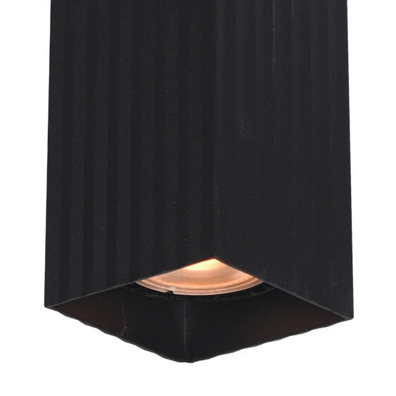 Sypialniana lampa sufitowa Tecno CLN-37492-M-BK słupek metalowa czarna