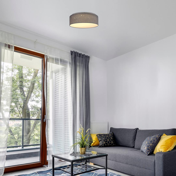 LAMPA sufitowa OTILIA 3307 Rabalux plafoniera OPRAWA okrągła abażurowa LED 22W 3000K plafon szary