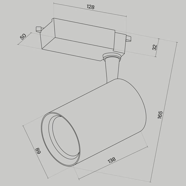 Sufitowa lampa szynowa 1-fazowa Vuoro TR003-1-15W3K-S-W LED 15W 3000K biała