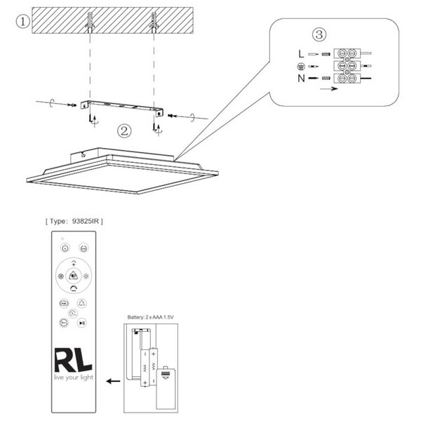 Przysufitowa lampa Beta R67663032 LED 13W 2700-6500K pilot czarny