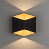 Kinkiet LAMPA loft TRIANGLES LED 8142 Nowodvorski metalowa OPRAWA geometryczna LED 10W 3000K elewacyjna IP54 czarna
