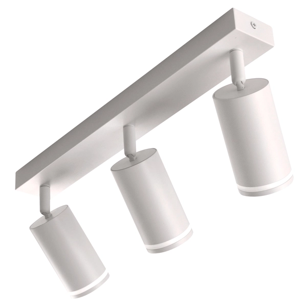Ścienno-sufitowa lampa potrójna Paris 322296 tubki regulowane białe