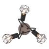 Lampa sufitowa ruchoma Xara 54802S-3DH czarna drewno