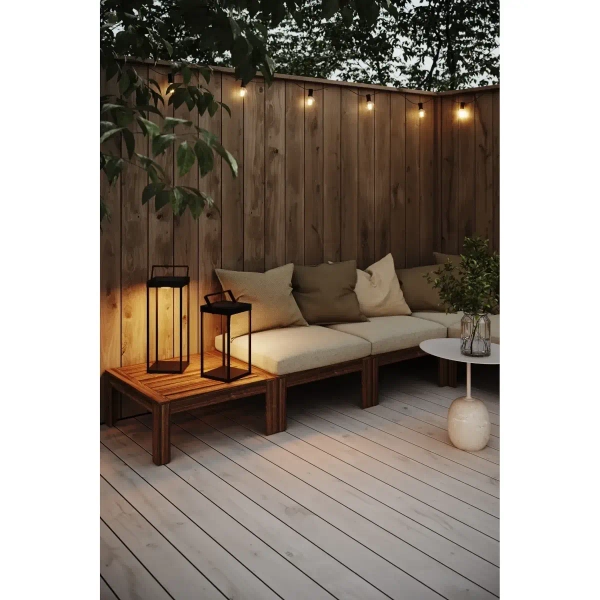 Solarna lampa zewnętrzna Pure 108880 LED 1W 3000K USB-C IP44 czarny