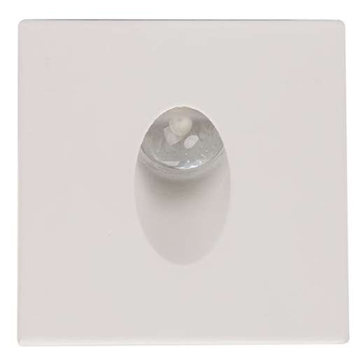Schodowa LAMPA ścienna HL957L 02616 Ideus podtynkowa OPRAWA metalowa LED 3W 4000K kwadratowy WPUST biały
