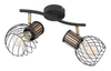 Lampa sufitowa Argusto 54013-2 industrial spoty czarne złote