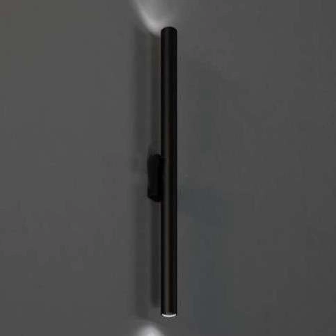 Kinkiet LAMPA ścienna YABU 4426 Shilo metalowa OPRAWA tuba czarna