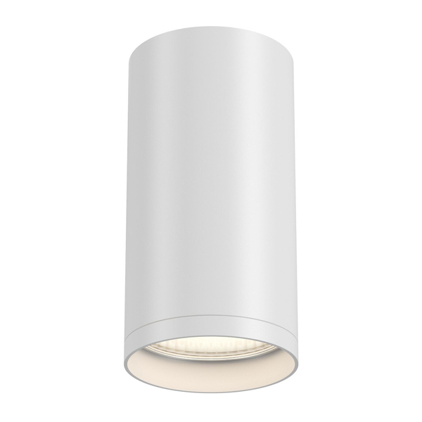 Sufitowa LAMPA spot FOCUS S C052CL-01W Maytoni metalowa OPRAWA plafon tuba biała