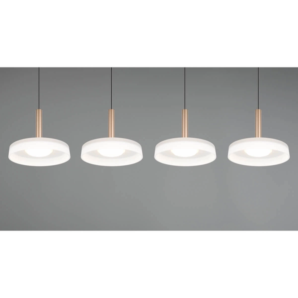 Wisząca lampa na listwie CELESTE 354910465 Trio LED 28W 3000K biały brązowy