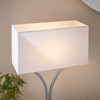 Metalowa lampka nocna Epalle 96930-TLCH abażurowa chrom biały