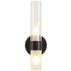 Elegancki kinkiet Candela DN1505-1 black Step tuba mleczne szkło