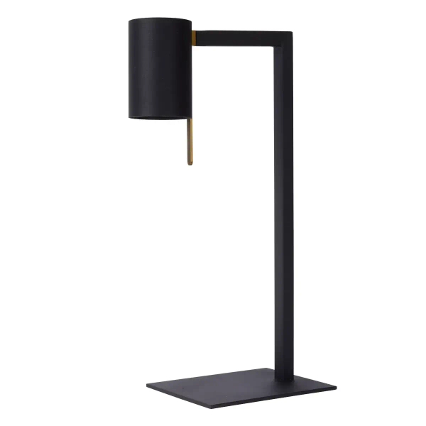 Metalowa lampa stołowa Lesley 03525/01/30 Lucide tubka do gabinetu czarna