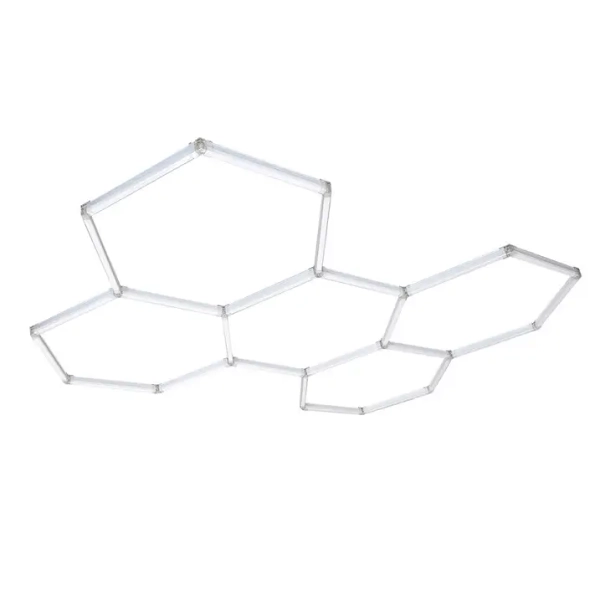 Nowoczesna lampa sufitowa Geometric LP-0209/5C 4K LED 4000K IP44 biały