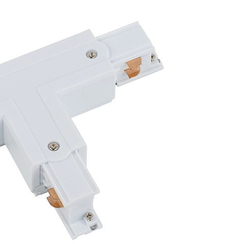 T-ŁĄCZNIK szynoprzewodu uziemienie wewnętrzne - lewe 8236 Nowodvorski do 3-fazowej szyny natynkowej 230V biały