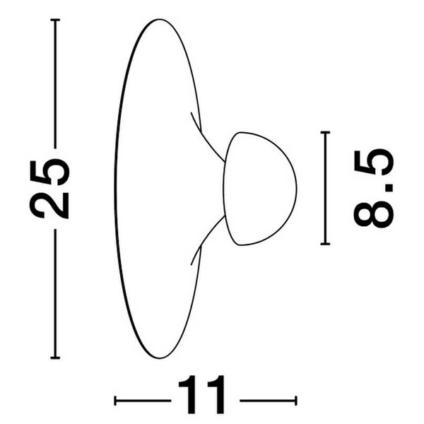 Przyścienna lampa okragła BAILA LE44540 LED 9W 3000K na przedpokój beżowy