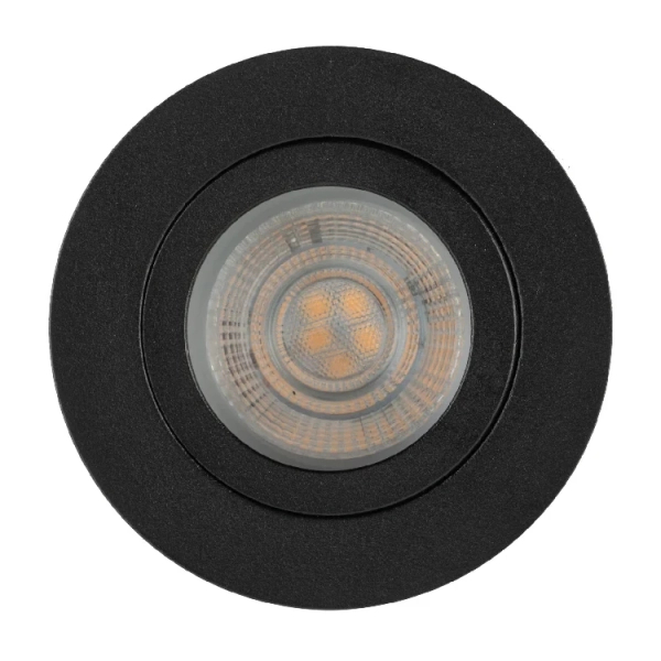 Oczko sufitowe lampa Aura 10571 okrągła regulowana czarny