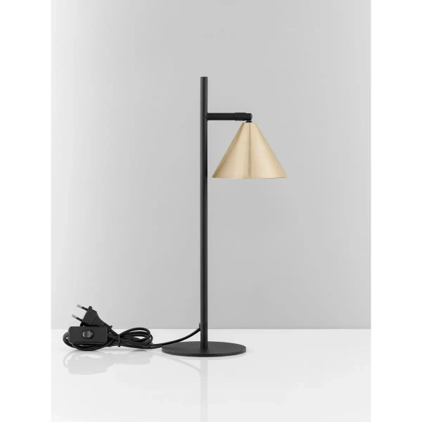 Elegancka lampka stołowa do biura SALVADO LE45598 złota