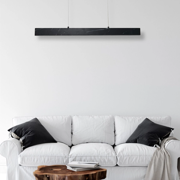 Wisząca LAMPA industrialna PIERCE ML6473 Milagro metalowa OPRAWA LED 18W 4000K belka ZWIS prostokątny