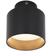 LAMPA sufitowa JENNY 12015B Globo metalowa OPRAWA tuba LED 8W + 4W 3000K 4000K spot czarny