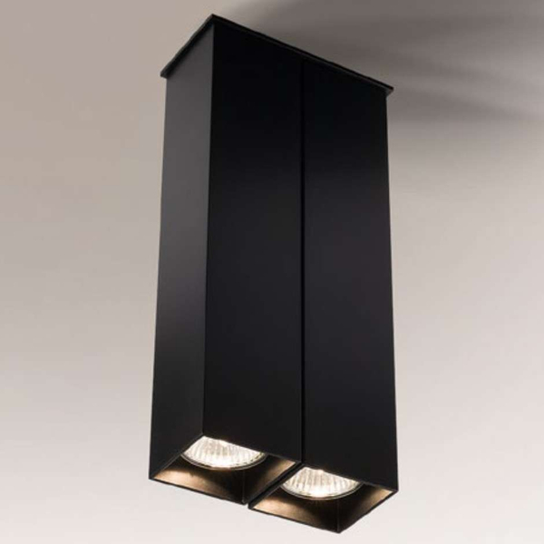 Downlight LAMPA sufitowa TODA 1106 Shilo natynkowa OPRAWA reflektorowa czarna