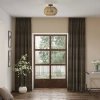 Lampa sufitowa do sypialni Casablanca QZ-CASABLANCA-3SF-PBZ brązowy