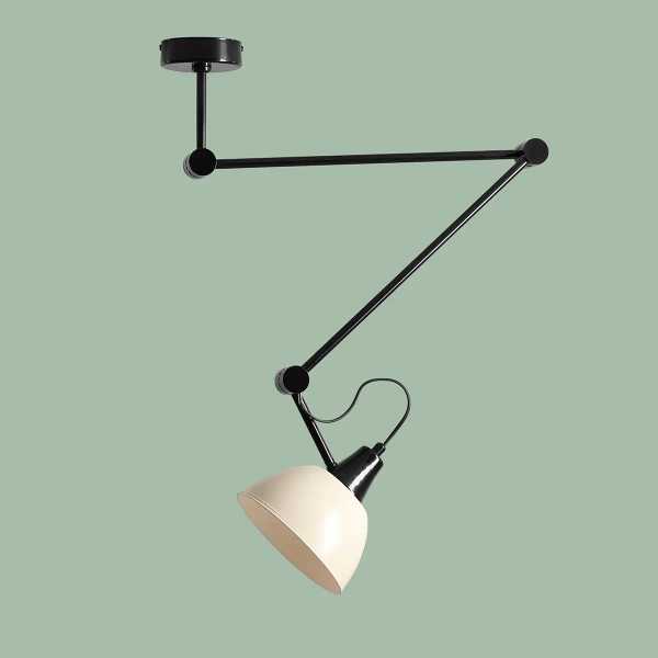 Sufitowa lampa kierunkowa AIDA 1141PL_G3_9 metalowa czarna kremowa