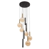 Kaskadowa wisząca lampa Josiane 21441/10/62 szklane kule czarny