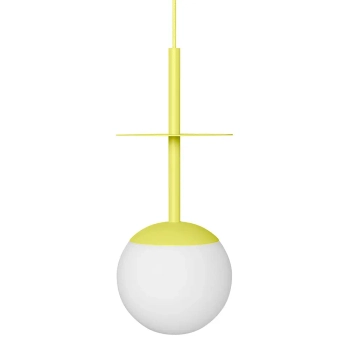 Sufitowa szklana lampa do kuchni PLAAT A PLA11111P0 żółta