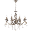 Wisząca LAMPA glamour GRACE RC247-PL-08-R Maytoni metalowa OPRAWA świecznikowy ZWIS z kryształkami złoty