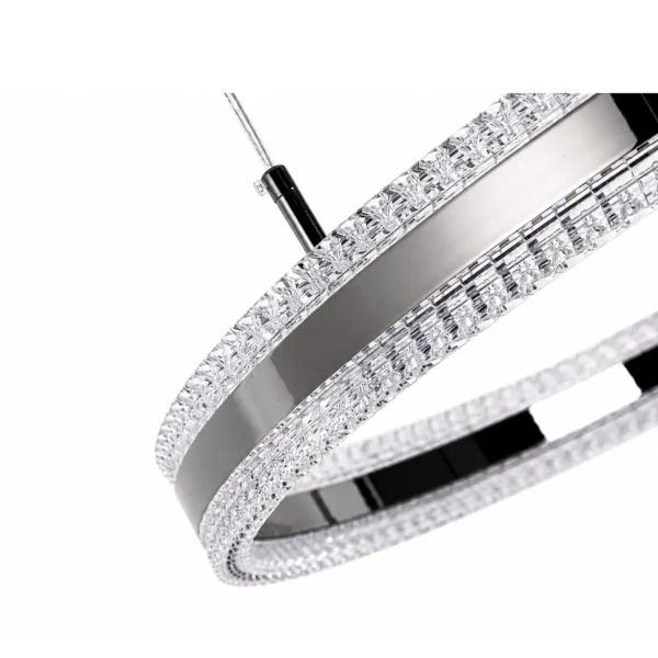 Pierścieniowa lampa wisząca ARKADIA ST-6376-80 1xLED 40W 3000K crystals
