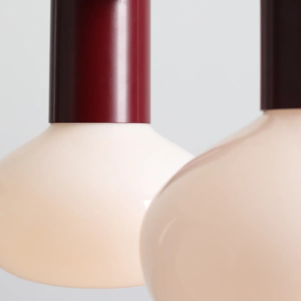 Wisząca lampa nad stół Flo 2 Ruby 7000H27_S czerwona