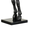 Lampa stojąca HORSE MF1237-600 czarna złota włókno szklane dekoracyjna E27 do sypialni