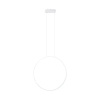 Wisząca lampa pierścień VISUAL biała P0651 1xLED 22W 3000K IP44 nad stół