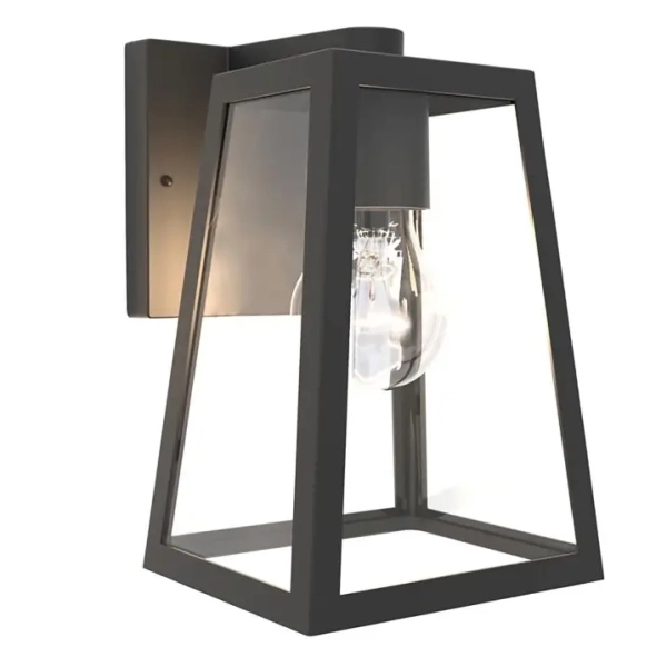 Elewacyjna LAMPA ogrodowa FIA 5290903012 Lutec ścienna OPRAWA zewnętrzna metalowa IP44 czarna
