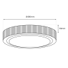 Sufitowy plafon do jadalni MIRI ML8498 490mm LED 34W 4000K biały