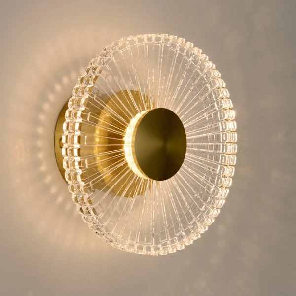 Sypialniany kinkiet ścienny SUNBLAST ST-DL5623W złoty LED 5W 3000K ryfel