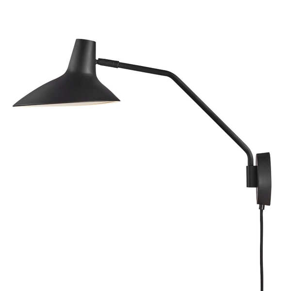 Lampa ścienna Darci 2120551003 DFTP do kuchni metalowa czarna