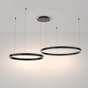 Lampa wisząca okrągła Rim MOD058PL-L74B4K LED 88W 4000K ringi czarne